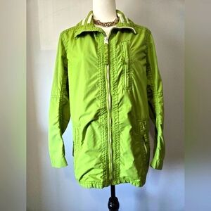 ABERCROMBIE & FITCH Saranac Lake Jacket Lime Green Zip-Up. Size Small
